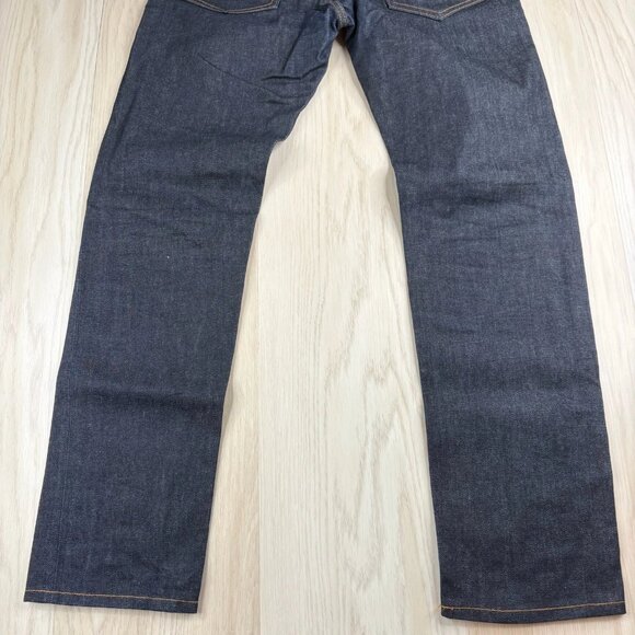 Thom Sweeney Mens Blue Candiani Denim Stretch Straight Leg Jeans Size 31/32 - Picture 5 of 12